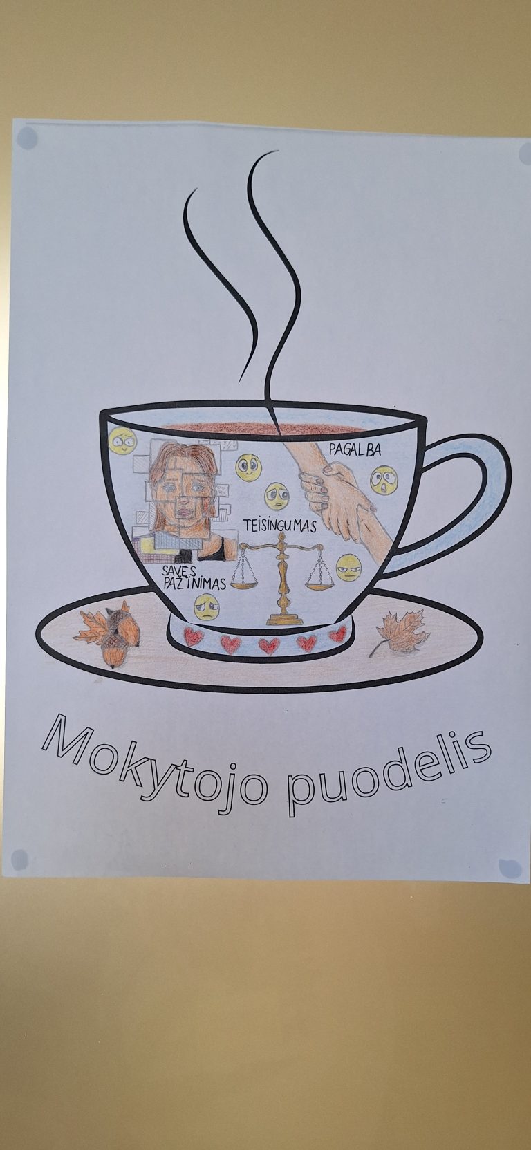 Unikalūs puodeliai – jaukus ačiū mokytojams